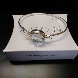 MAY shaky birthstone bracelet Avon jewelry new